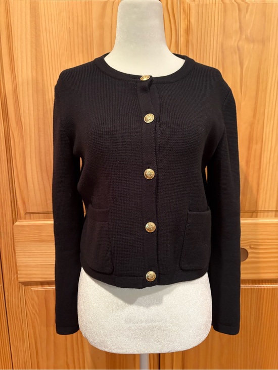J. Crew Sweaters - J. Crew Emilie Sweater Lady Jacket in black size women’s XS
